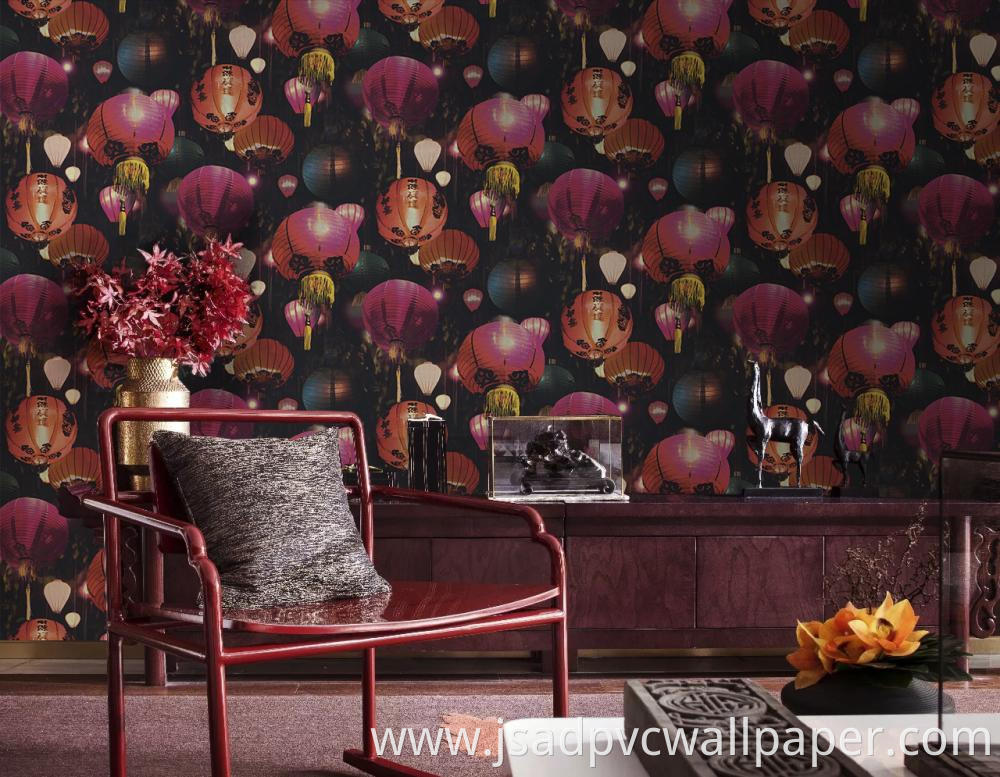 Chinese national style living room background wall